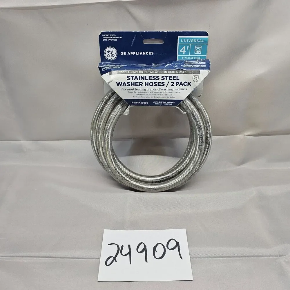 stainless steel washing machine hose 2 Pack 4 Feet Length‎
